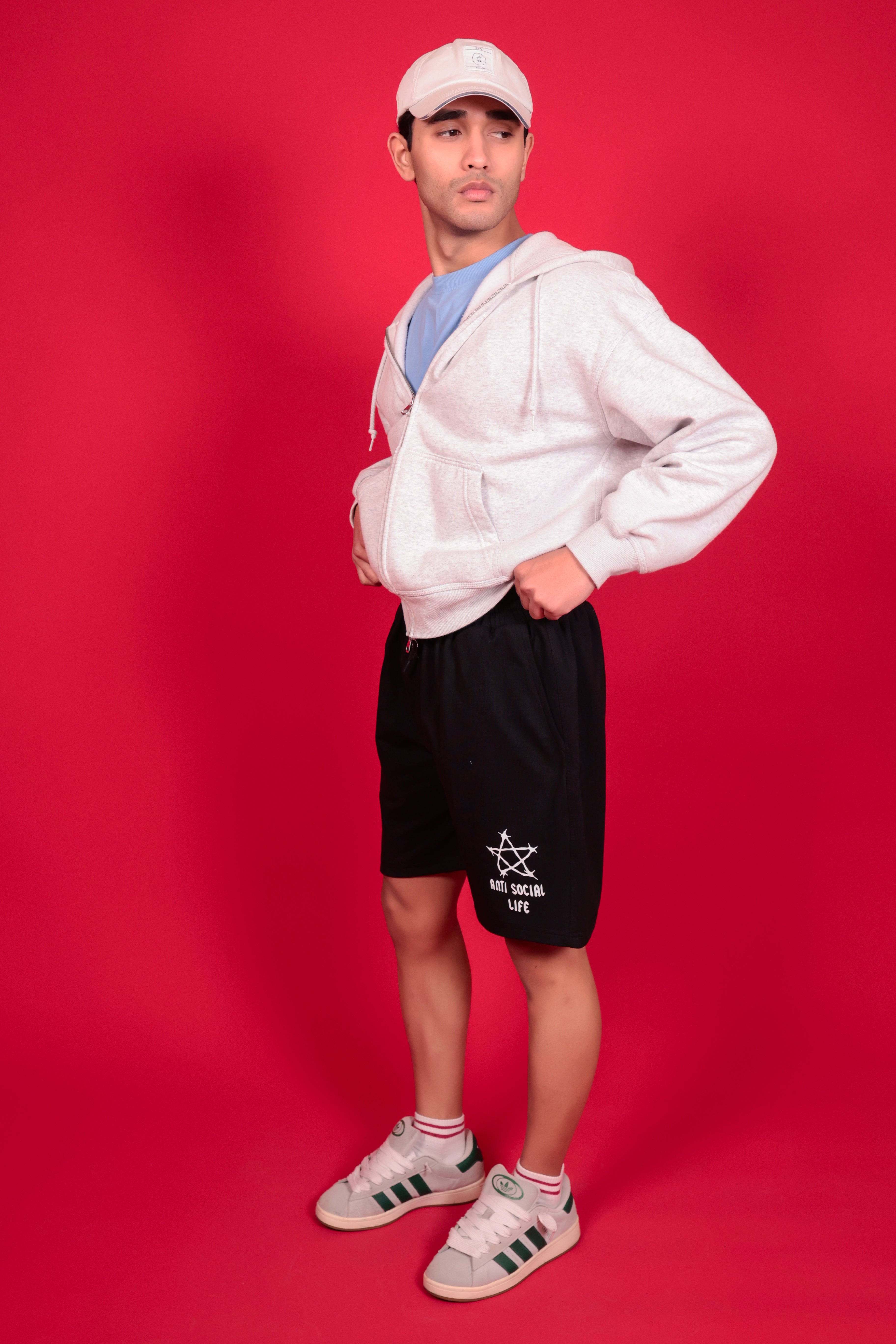 Anti Social Life Street Shorts – Black