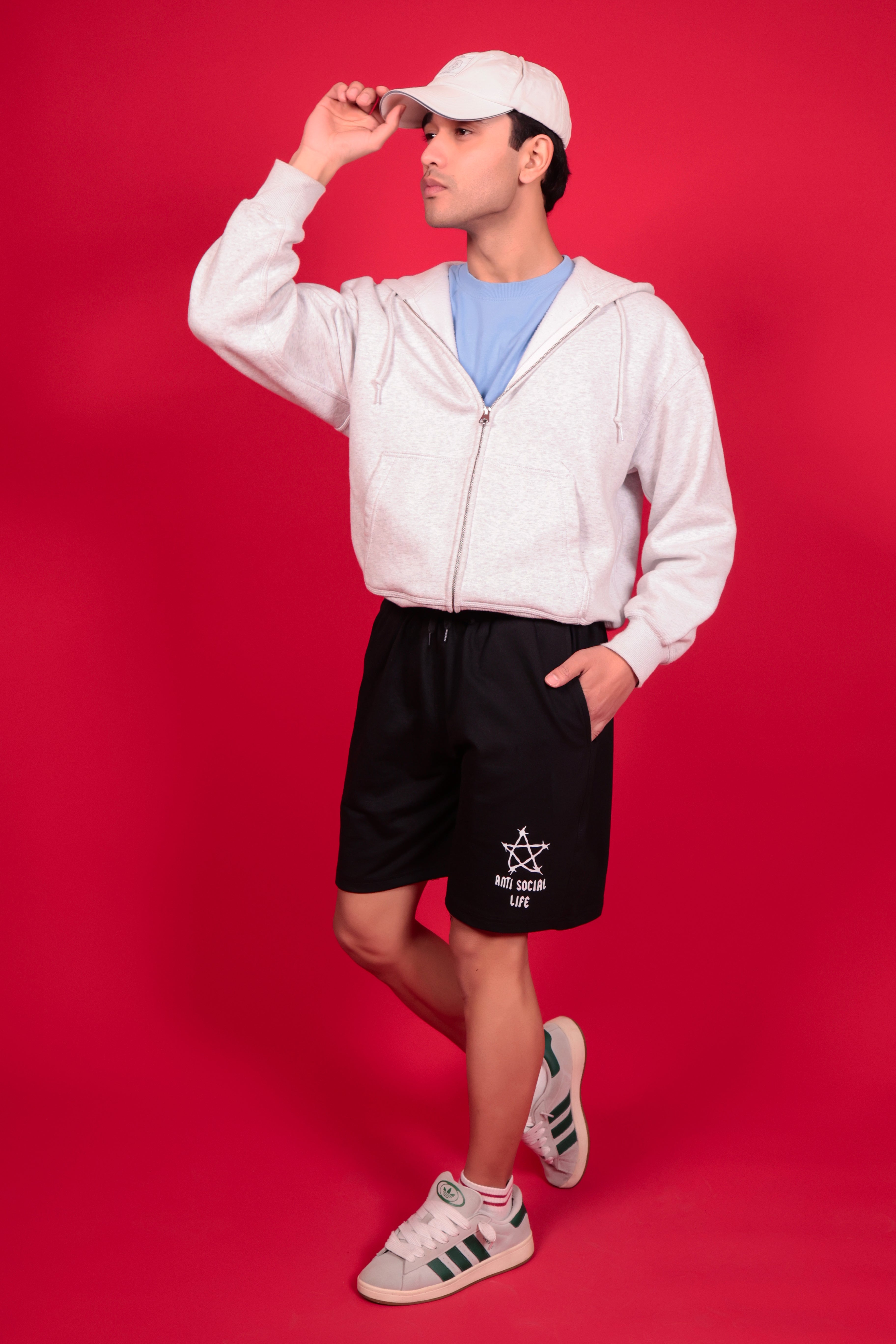 Anti Social Life Street Shorts – Black