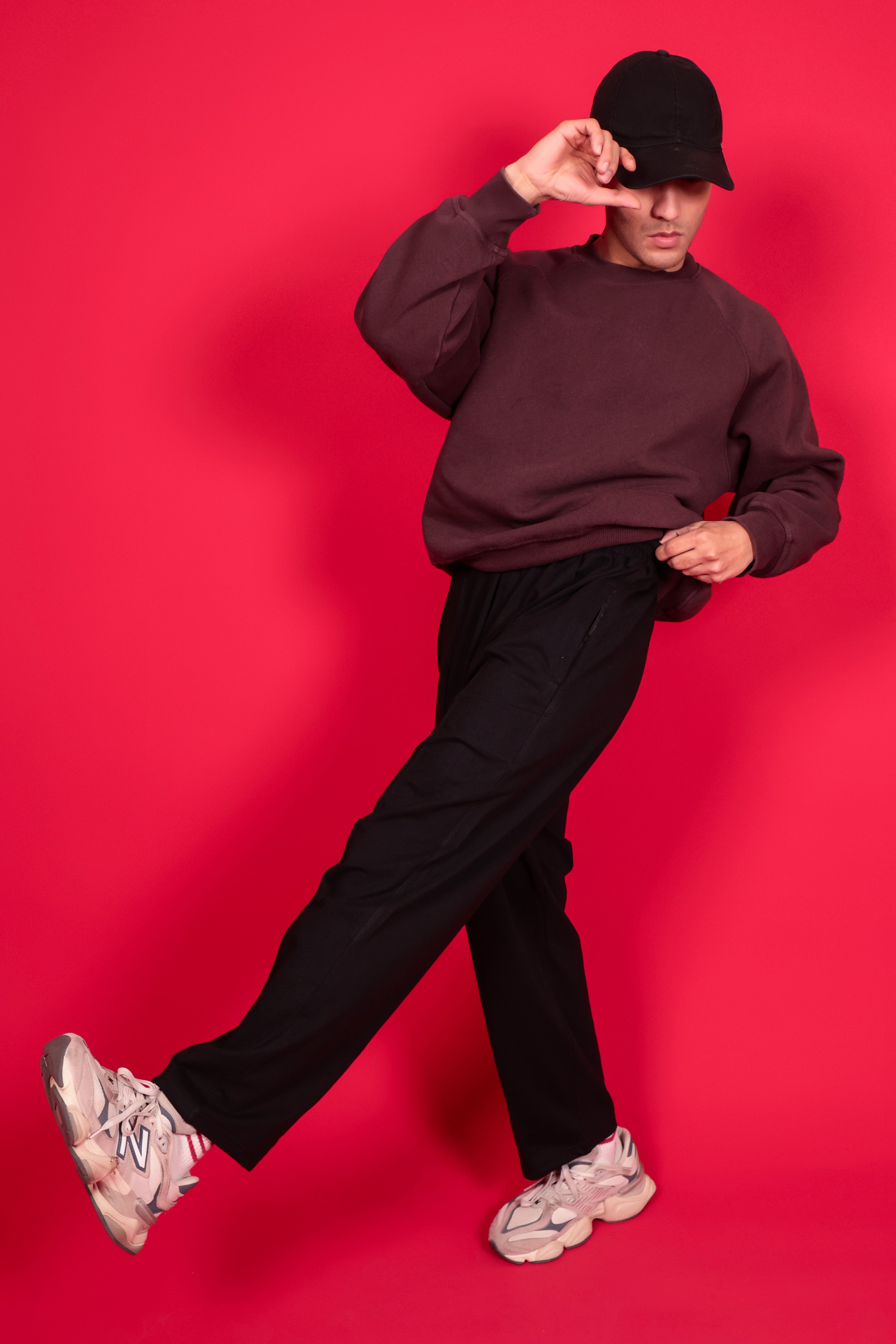 Men’s Black Joggers with Side Pocket